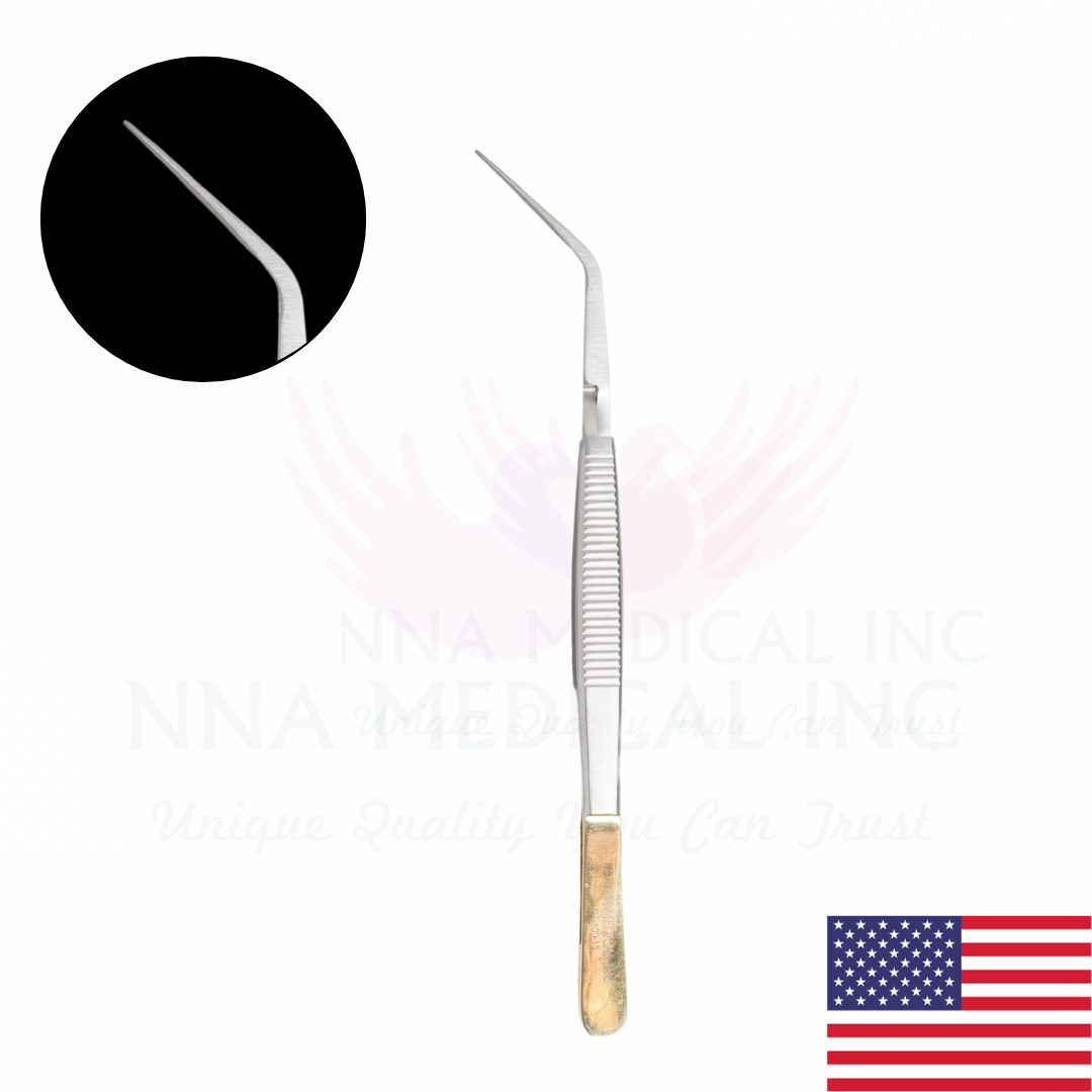 Medspo Adson Brown Straight Thumb Tweezers – Tissue Forceps, Atraumatic, Stainless Steel